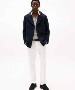 WOOL RICH DOUBLE BREASTED PEACOAT