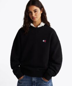 TOMMY BADGE BOXY SWEATSHIRT