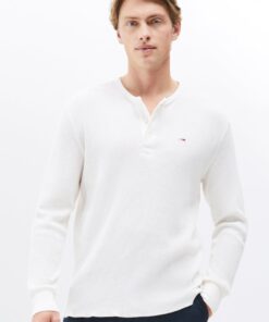 REGULAR WAFFLE HENLEY LONG-SLEEVED TEE