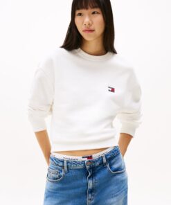 TOMMY BADGE BOXY SWEATSHIRT