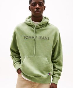 TONAL LOGO EMBROIDERY RELAXED HOODY