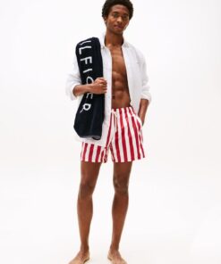 PRINT MID LENGTH SWIM TRUNKS