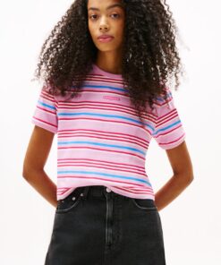 STRIPE LOGO T-SHIRT