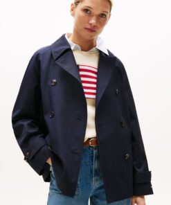 WATER REPELLENT SHORT TRENCH COAT