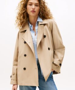 WATER REPELLENT SHORT TRENCH COAT
