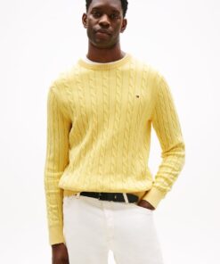 CABLE KNIT WASHED JUMPER