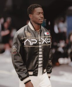 THE APXGP COLLECTION BOXY VARSITY JACKET