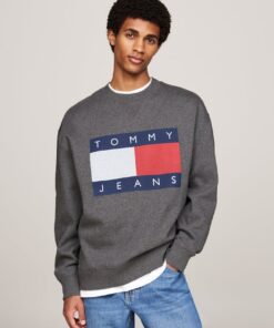TOMMY FLAG BADGE RELAXED SWEATSHIRT