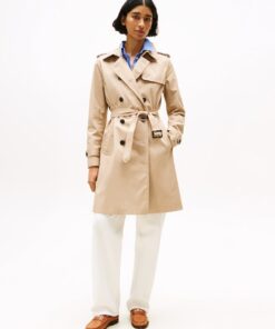 WATER REPELLENT SLIM TRENCH COAT