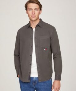 REGULAR WASHED TWILL SHIRT