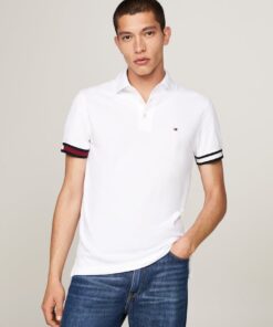 FLAG CUFF SLIM FIT POLO