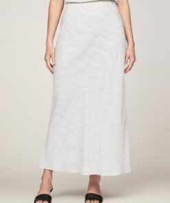 MINI SEAL DOT PRINT LONG SKIRT