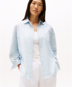 OVERSIZED FIT ADJUSTABLE CUFFS POPLIN SHIRT