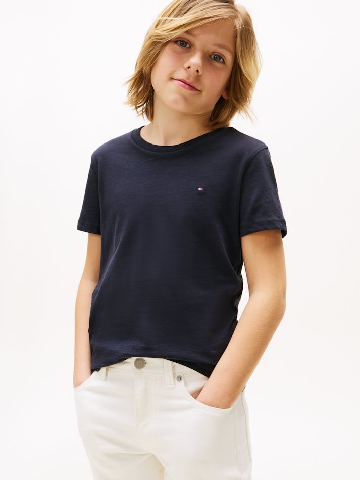 BOYS 8-16 BOYS BASIC CREW NECK KNIT
