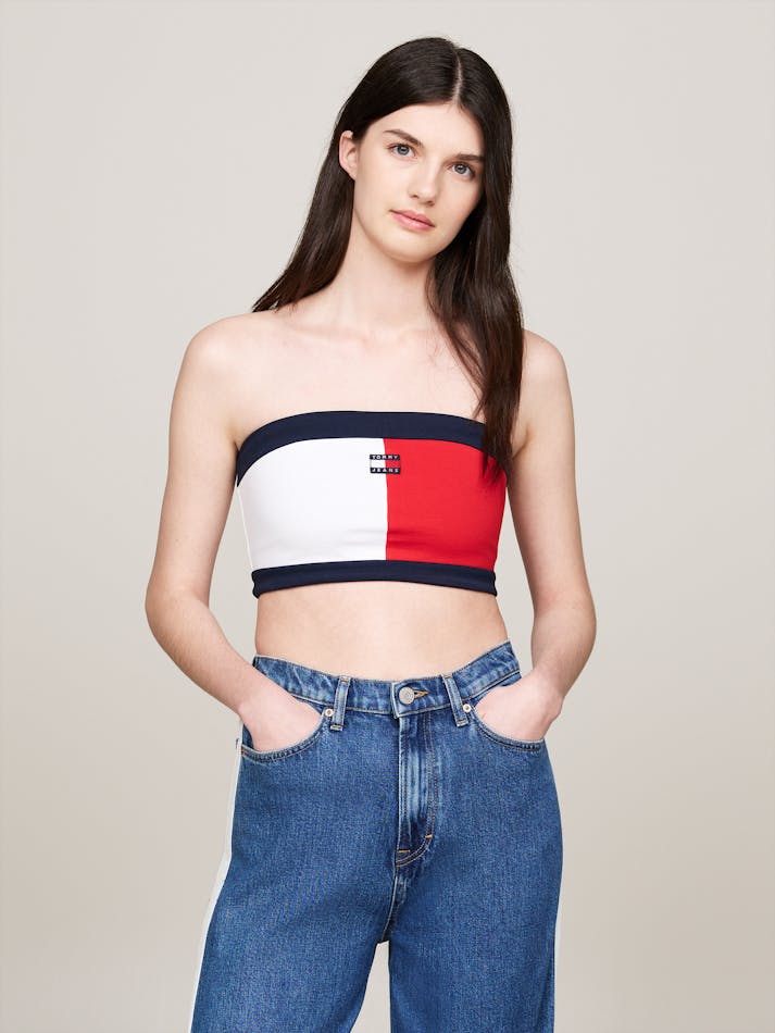 BADGE CROPPED TUBE TOP