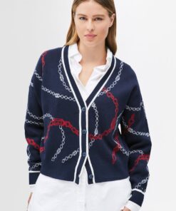 FLAG CHAIN CARDIGAN