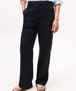 PRESSED CREASE STRAIGHT LEG TROUSERS