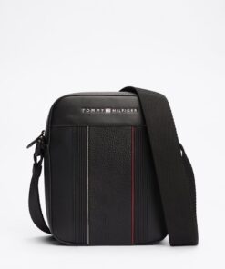 MIXED TEXTURE REPORTER BAG