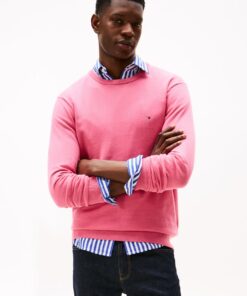 FLAG EMBROIDERY CREW NECK JUMPER