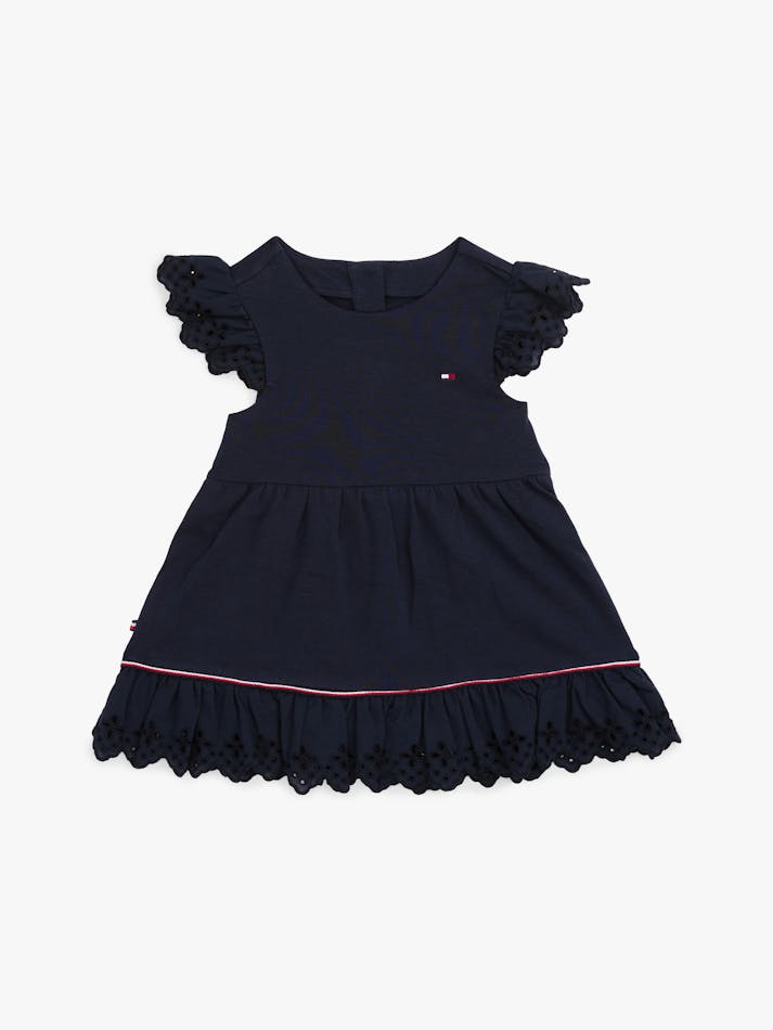 BABY BRODERIE ANGLAISE SHORT SLEEVE DRESS