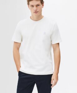 CONTRAST TH MONOGRAM EMBROIDERY T-SHIRT