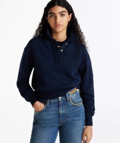 POLO COLLAR TERRY SWEATSHIRT