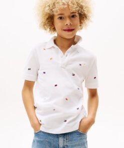 BOYS 8-16 HILFIGER FLAG POLO SHIRT