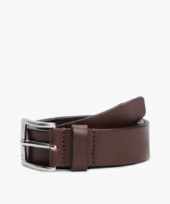 LEATHER SQUARE BUCKLE BELT