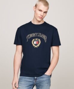LOGO EMBROIDERY CREW NECK T-SHIRT