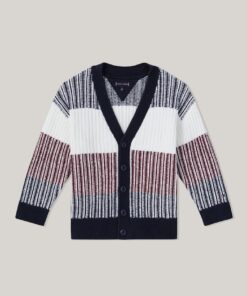 BOYS 8-16 GLOBAL STRIPE CARDIGAN