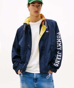 LOGO COLOUR-BLOCKED RELAXED JACKET