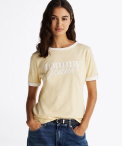 CONTRAST SCRIPT RELAXED T-SHIRT