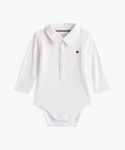 BABY RIBBED LONG SLEEVE COLLAR BODYSUIT