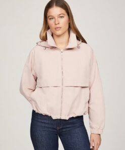 SHORT NYLON WINDBREAKER