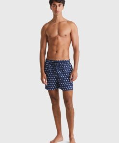 ESSENTIAL PRINT MID LENGTH SWIM TRUNKS