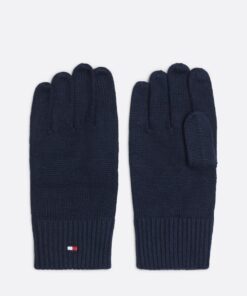 HILFIGER FLAG EMBROIDERY GLOVES WITH CASHMERE