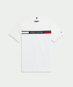 BOYS 8-16 FLAG RIB INSERT TEE