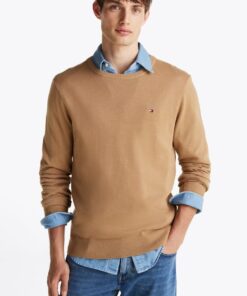 FLAG EMBROIDERY CREW NECK JUMPER